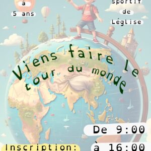 Stage d’été du 28 juillet au 1er août, durant cette semaine de stage, ton enfant aura le plaisir de découvrir le monde. À programme, des exploration sensorielle, des activités de développement corporel.