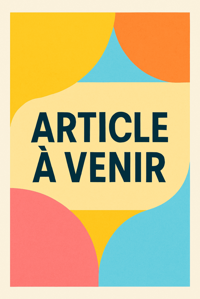 Annonce que l’article est à venir.