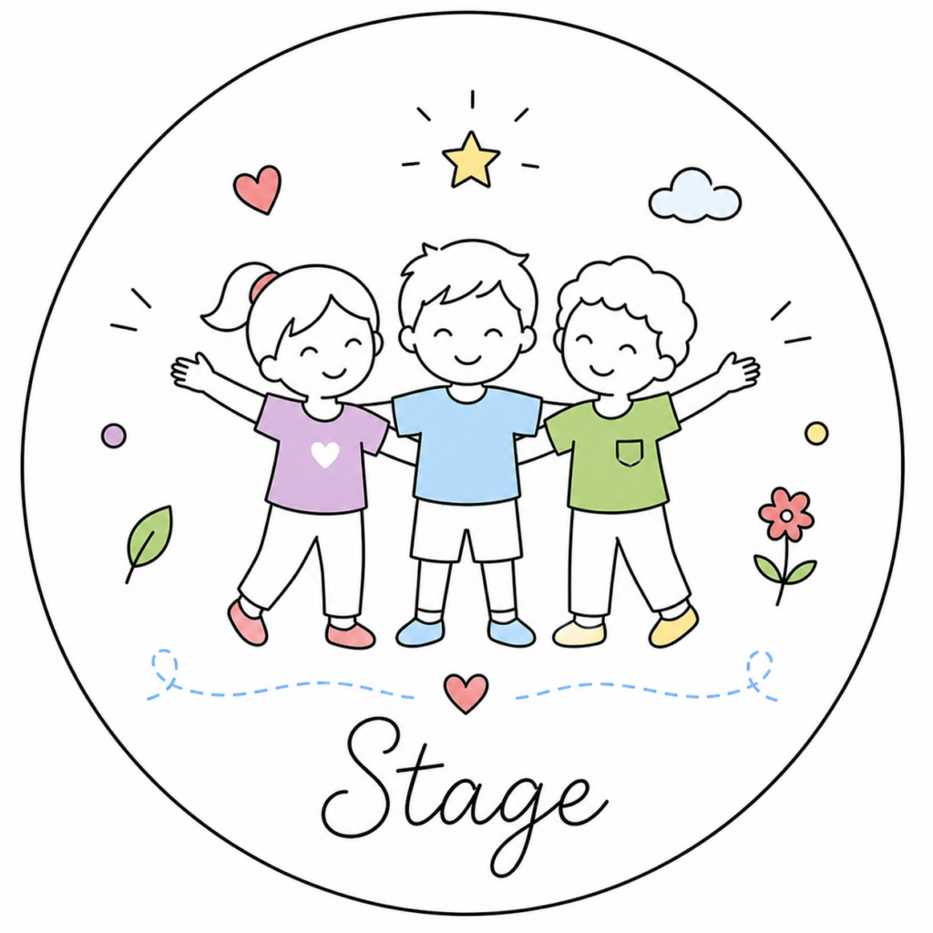 Logo stage pour enfant.